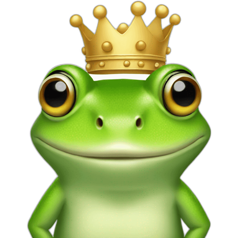 frog with crown emoji