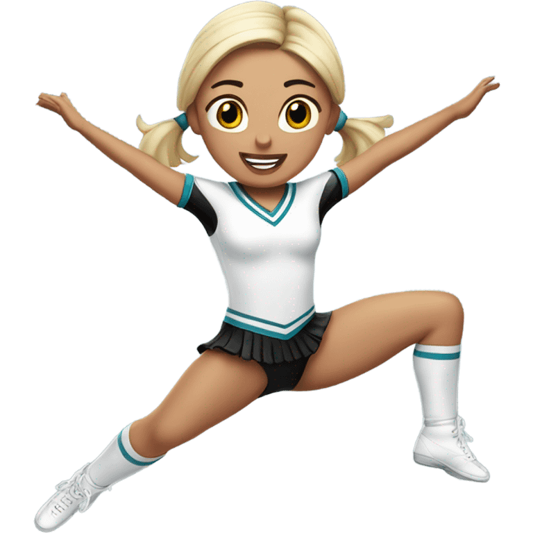 Jumping-splits-white-Cheerleader-pigtails  emoji