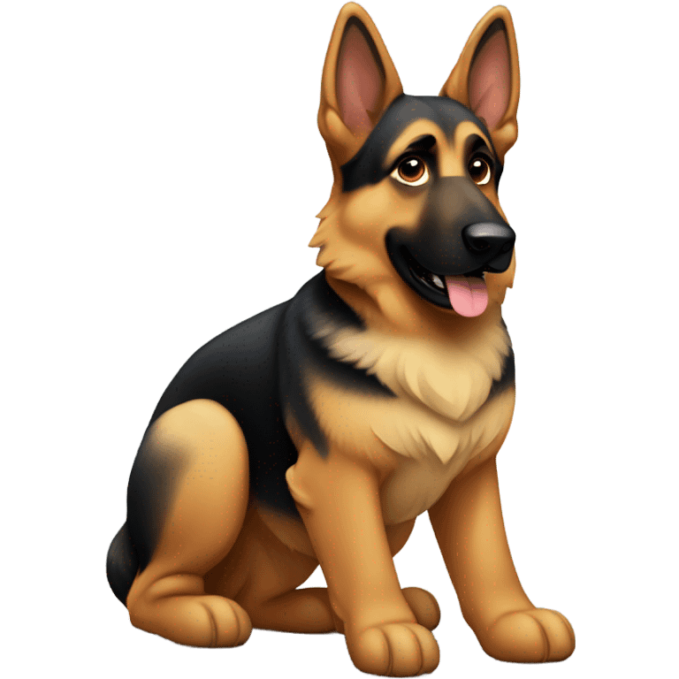 German shepherd named tasha emoji