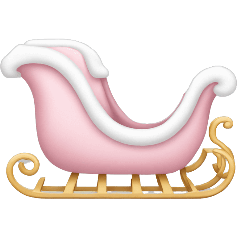 light pink sleigh emoji