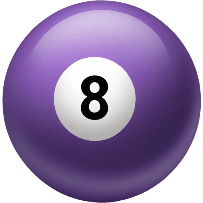 Pastel purple eight ball  emoji