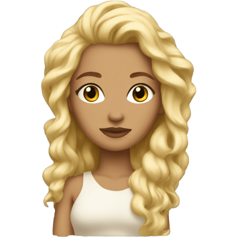 Create a blonde goddess emoji