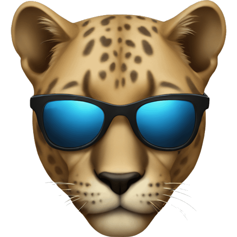 Panther with sunglasses emoji