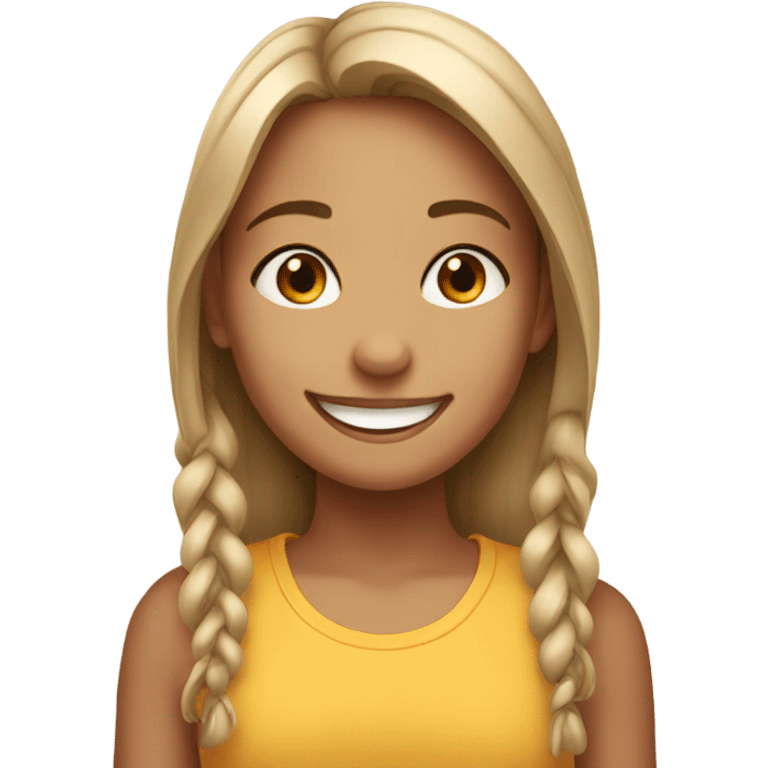 smiling girl emoji