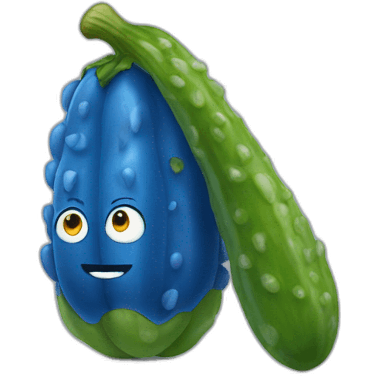 blue-pickle emoji