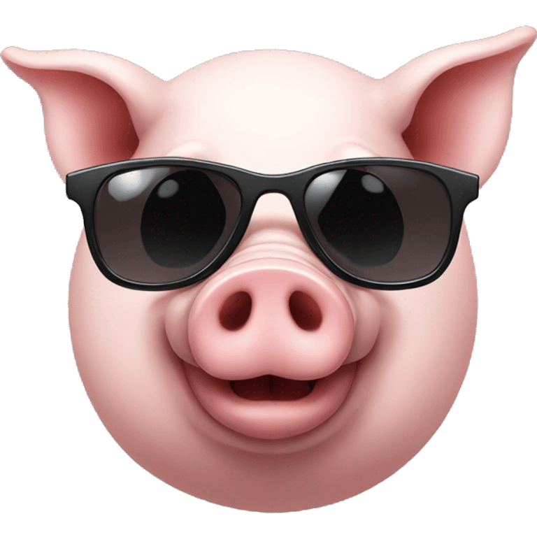 pig with sunglasses emoji