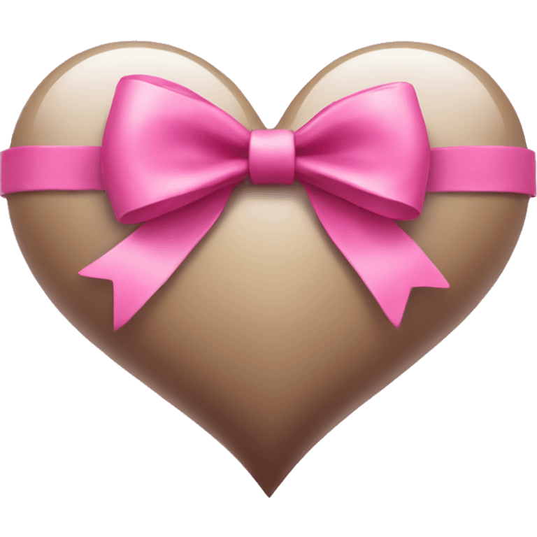 Heart with pink bow emoji