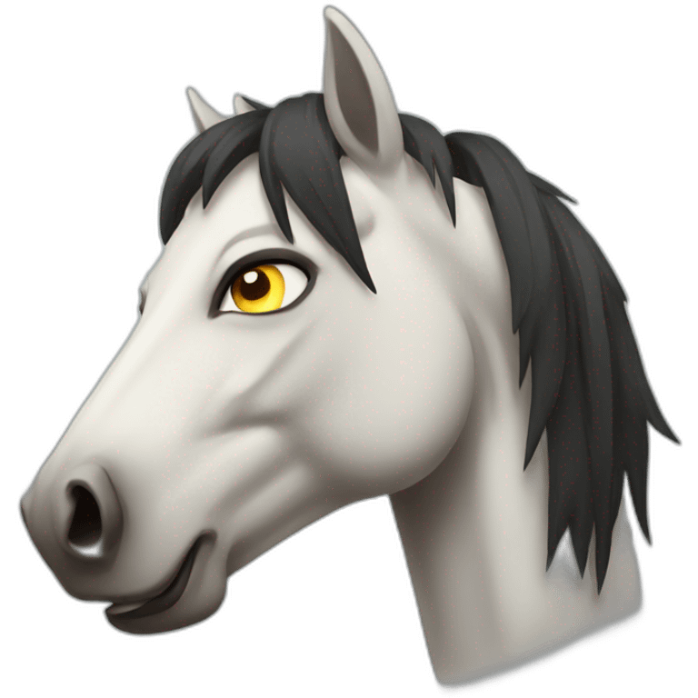 angry horse emoji