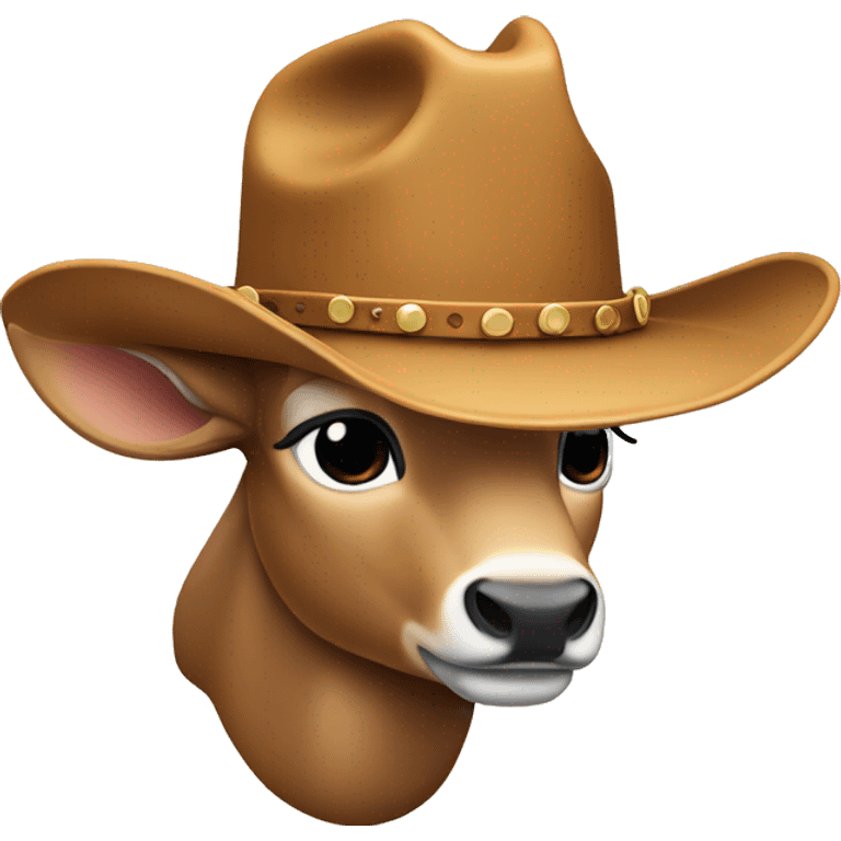 deer with cowboy hat emoji