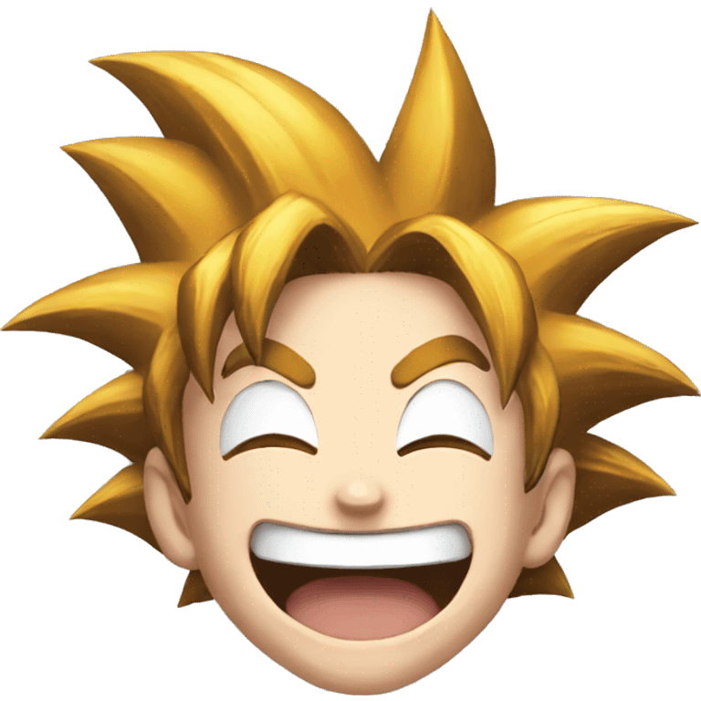 Goku laughing  emoji