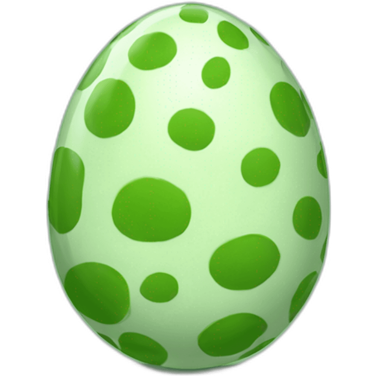 Dino egg green an whir spots emoji