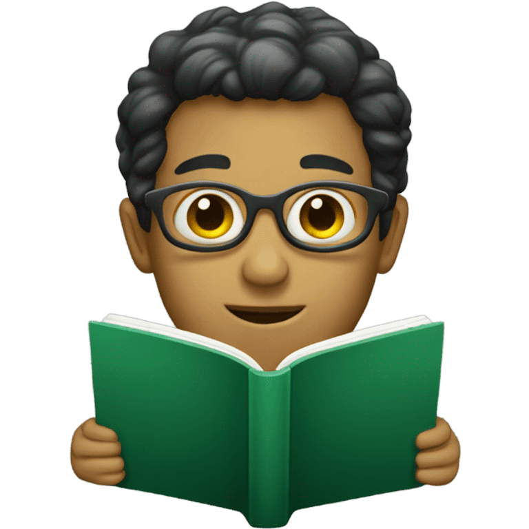 a dark green book emoji