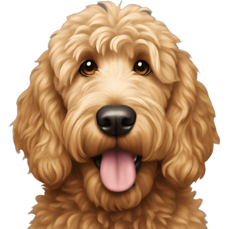 Goldendoodle roux plusieurs expression  emoji