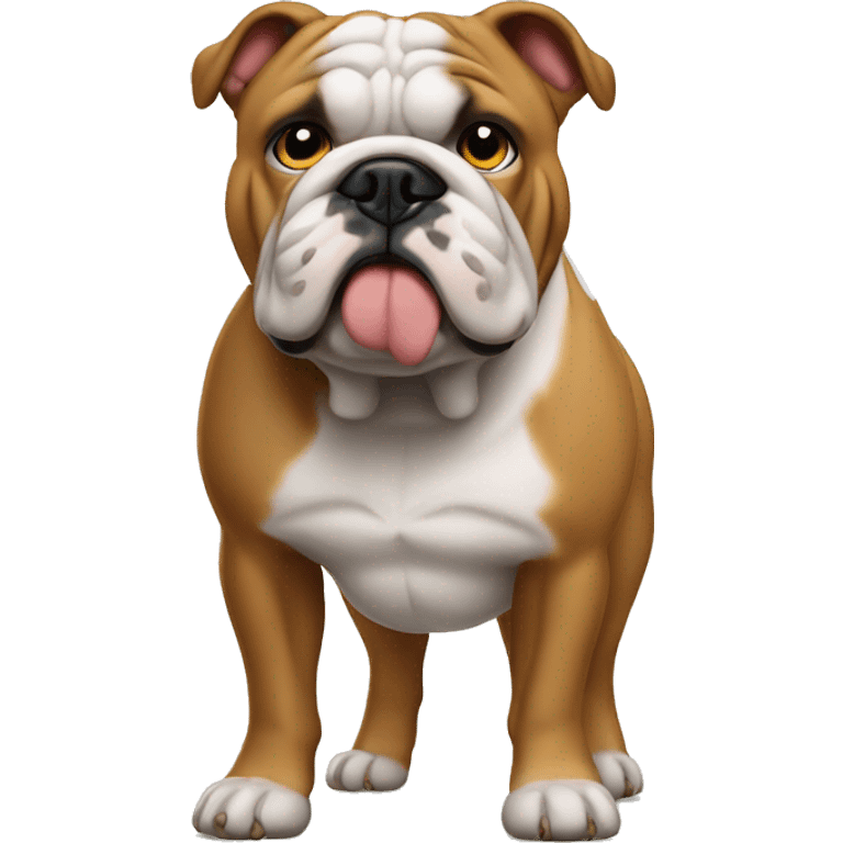 New englisch Bulldog gazing at viewer emoji