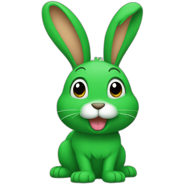 Green rabit emoji