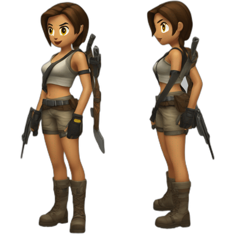 lara croft emoji