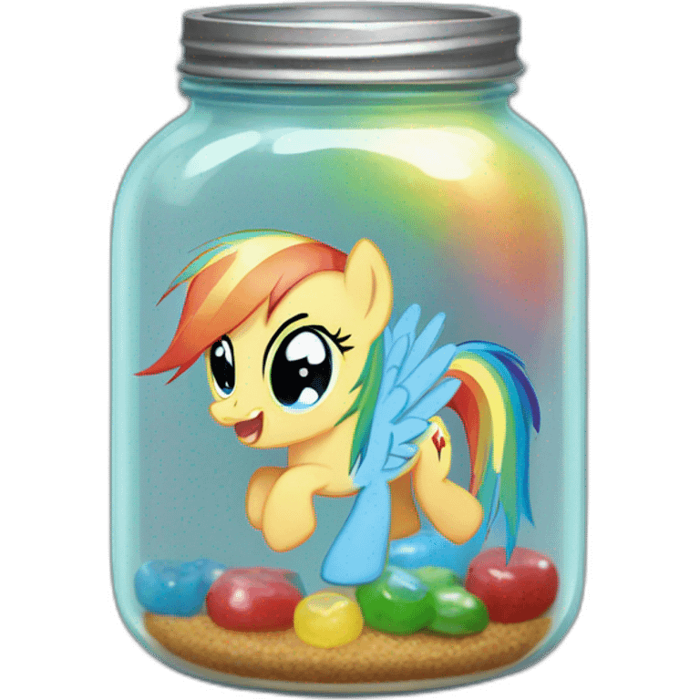 rainbow dash in a jar emoji