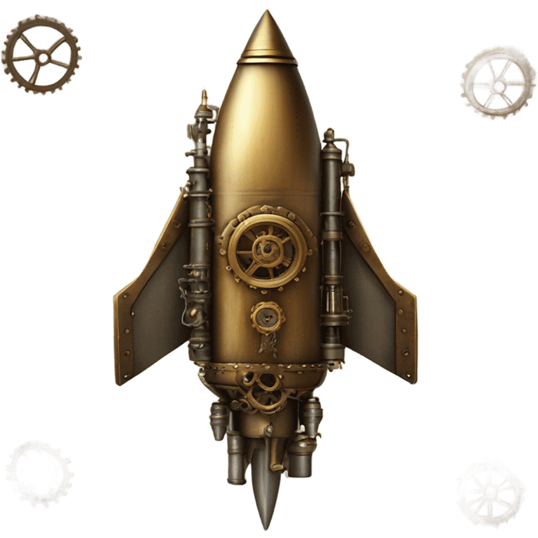 steampunk rocket emoji