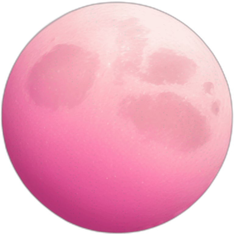 Pink moon emoji