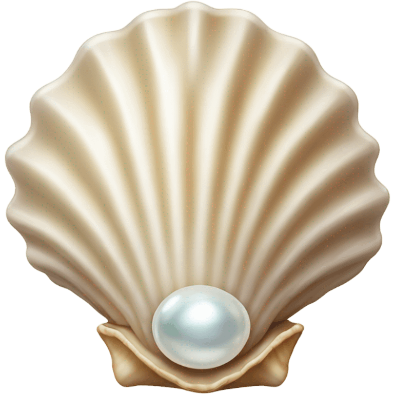 Seashell with pearl emoji