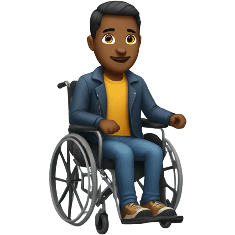 Guy in a wheelchair  emoji