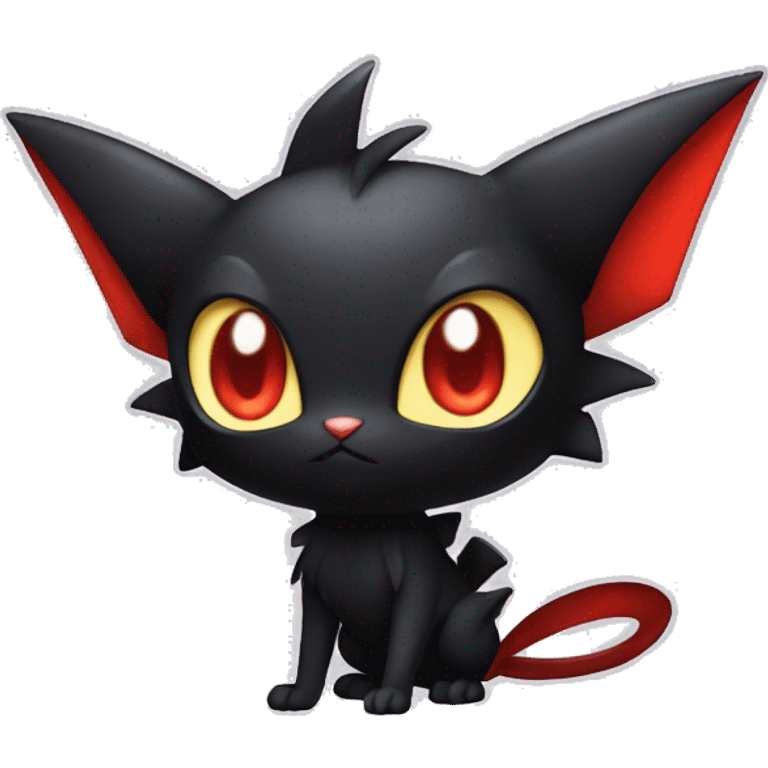 Cool Cute Edgy Dark Black Chibi Noibat-Litten-Pokémon-Fakémon-hybrid emoji