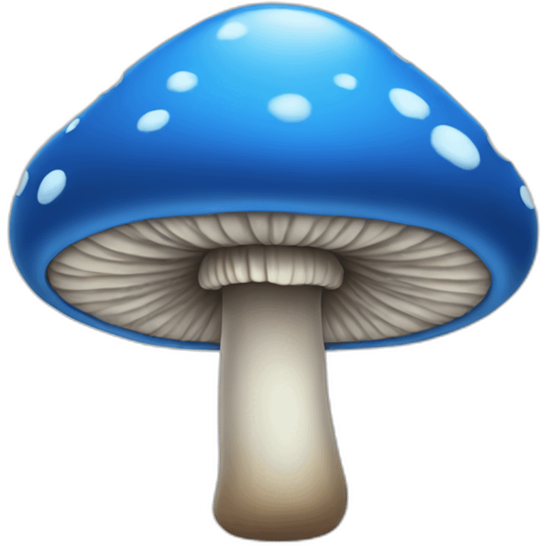 Blue mushroom emoji