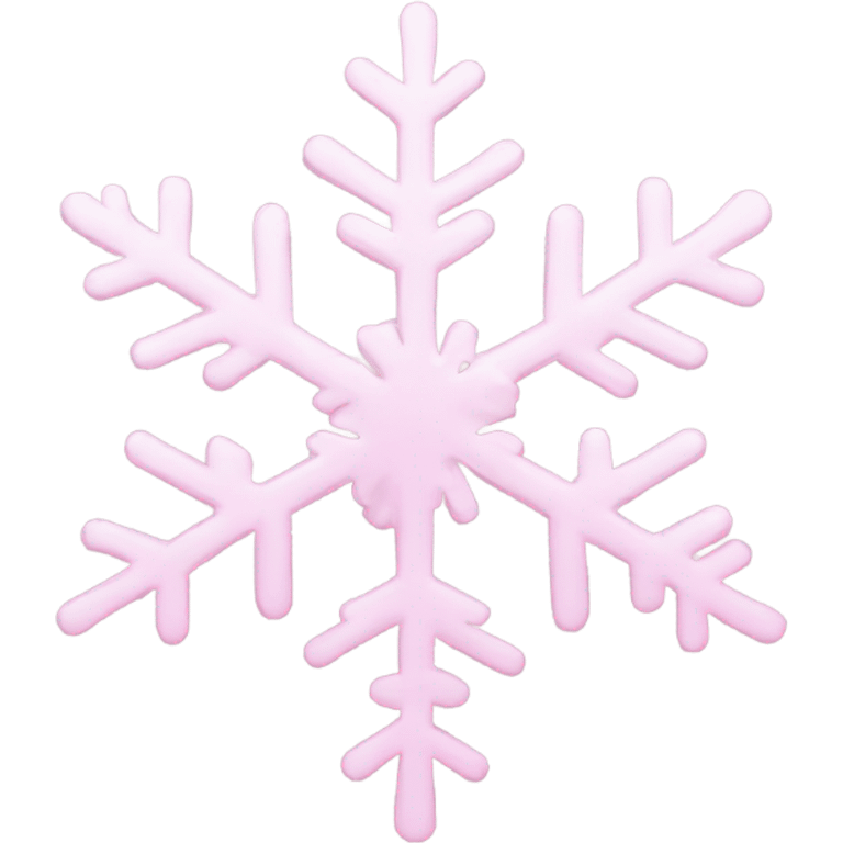 pastel pink snowflake  emoji