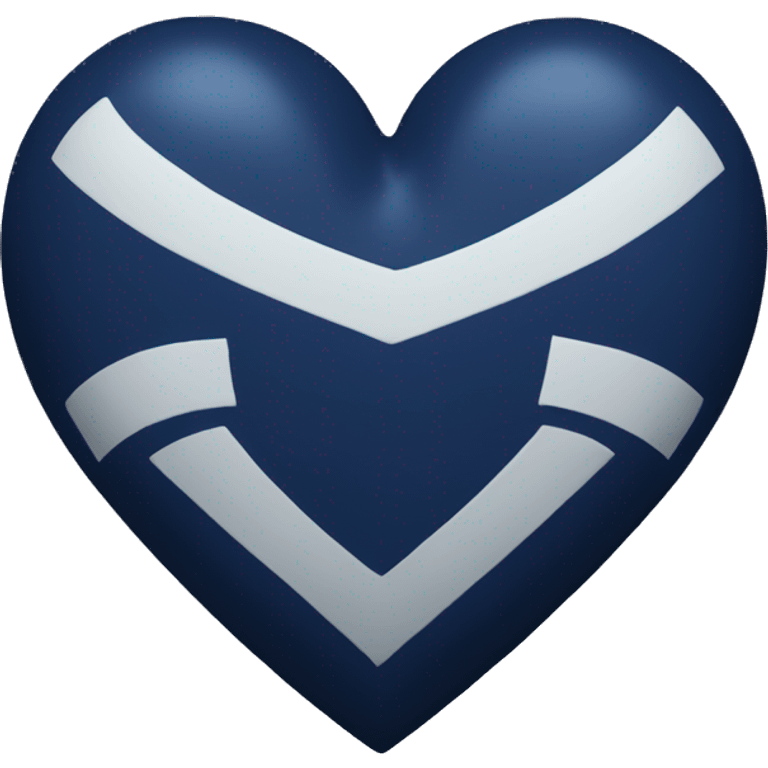 Navy blue heart emoji