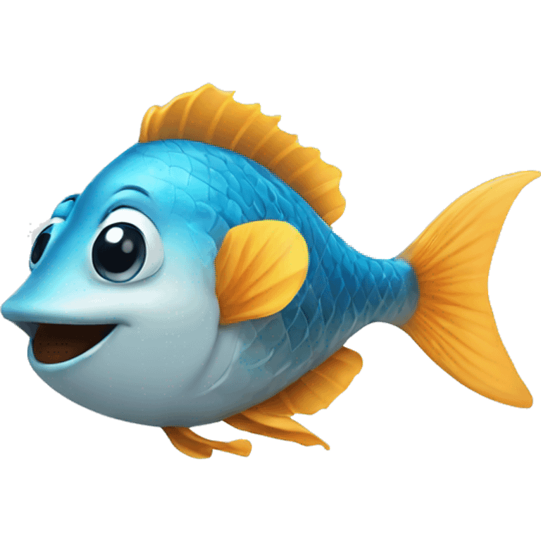 fish with smile emoji