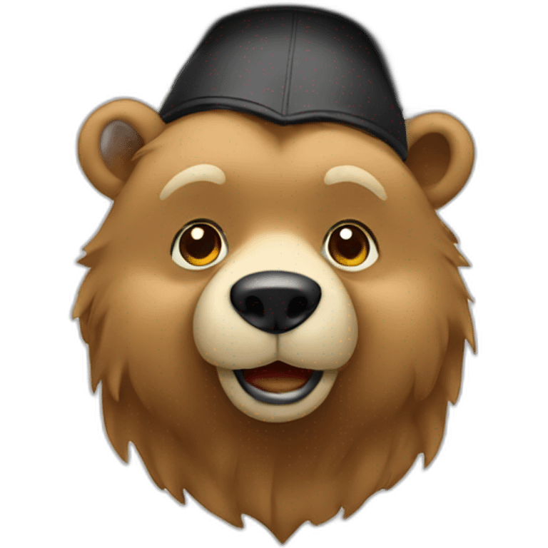 graduation bear  emoji