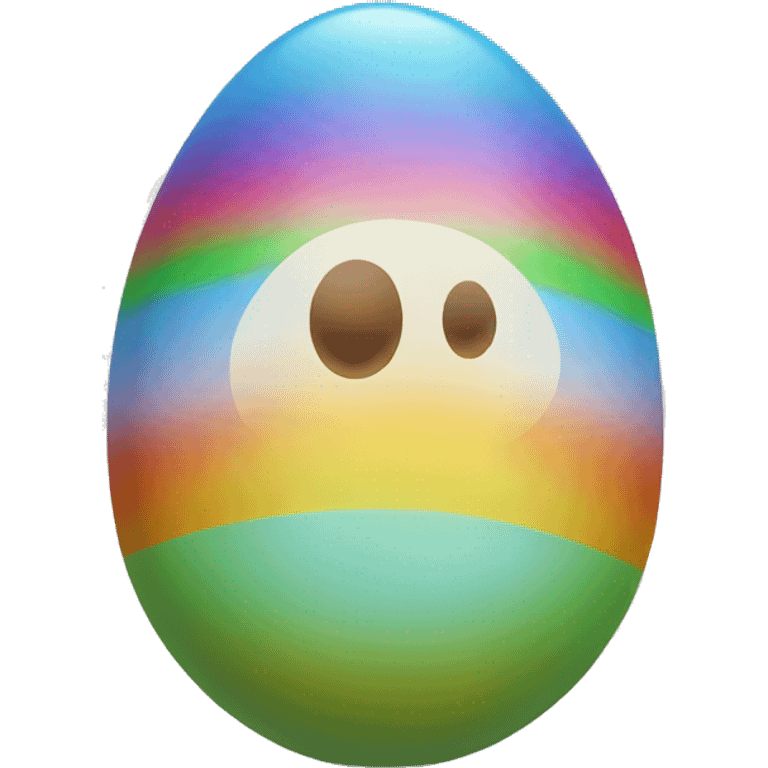 Rainbow egg emoji