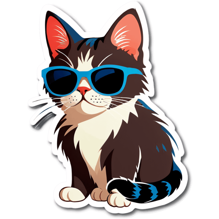 Cat with sunglasses emoji