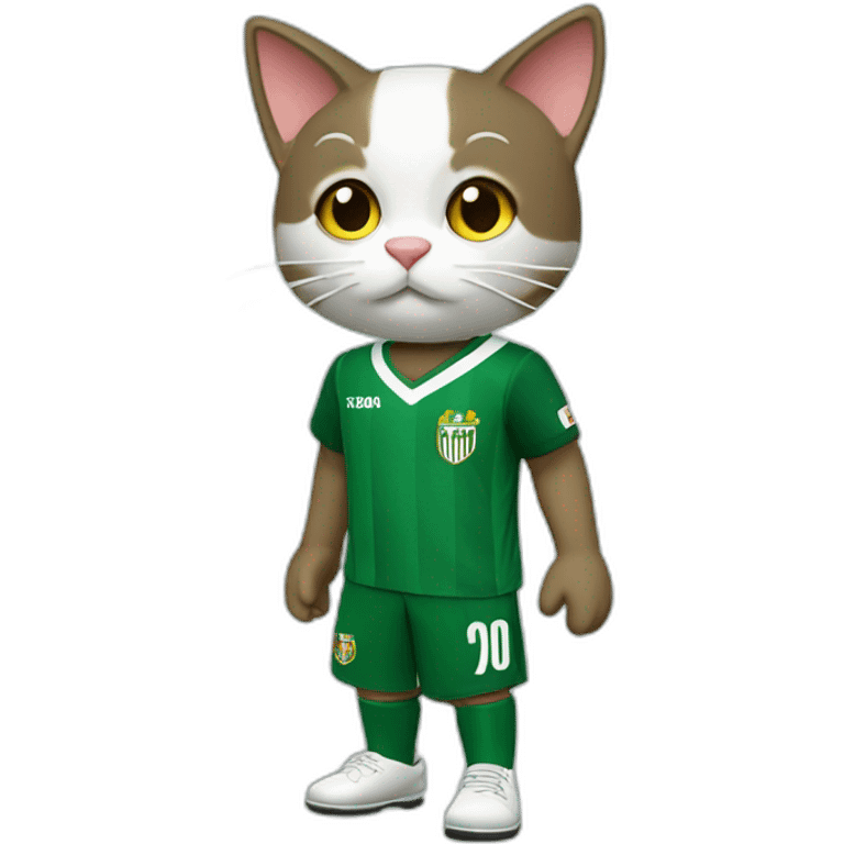 Gato vestido del Betis emoji