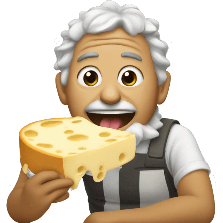 Rata comiendo un queso emoji