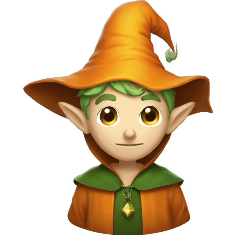 pumkin elf male wizard emoji