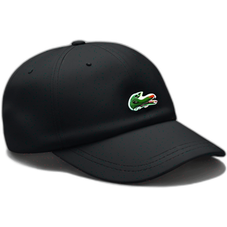 Casquette Lacoste noir emoji