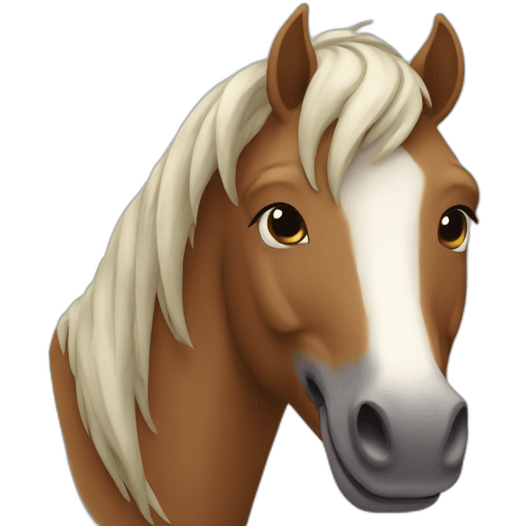 smailing horse emoji