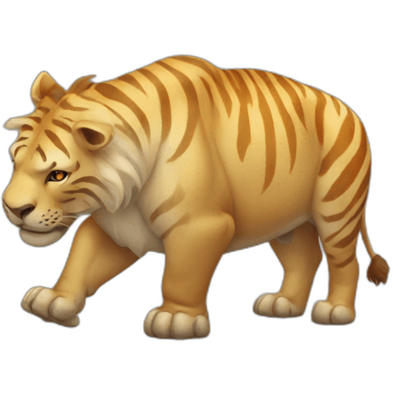 Lion Rhino tiger emoji