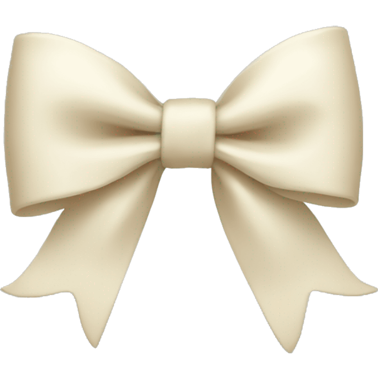 Cream bow emoji