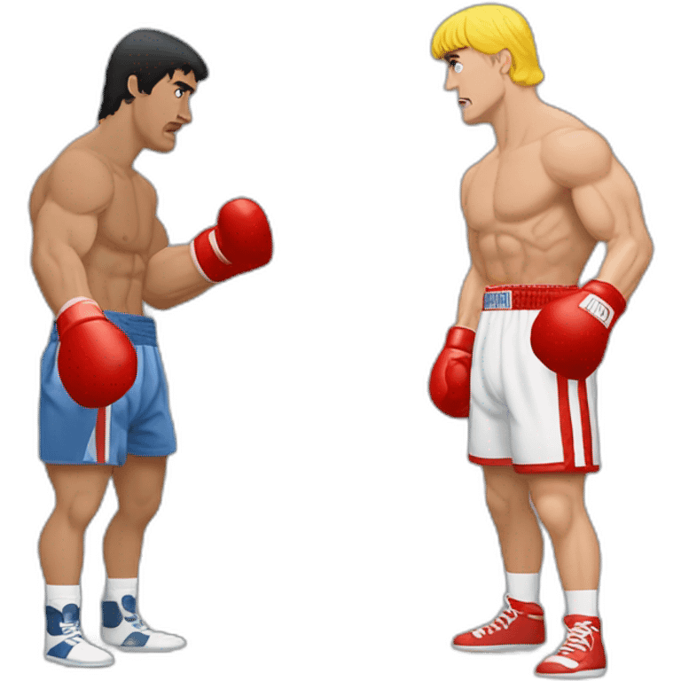 Rocky Balboa vs Iván drago emoji