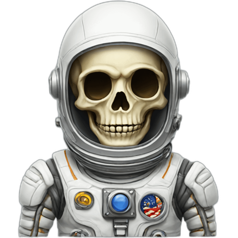 astronaut skeleton emoji