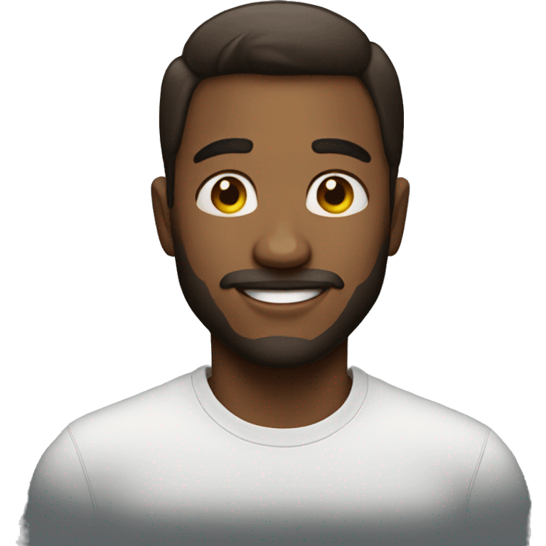 man having glow up emoji