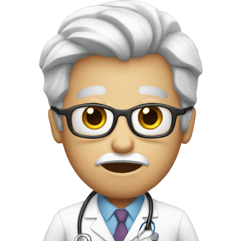 Scared doctor emoji