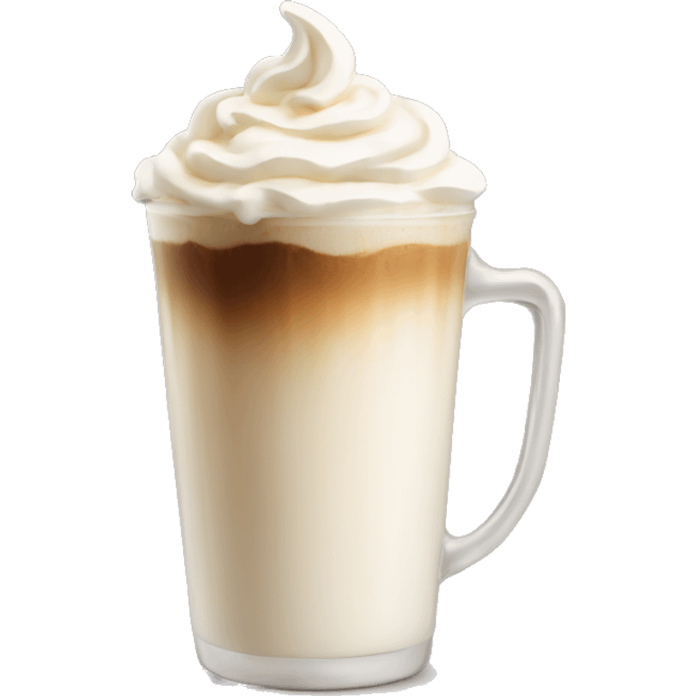 cold coffee with whipped cream emoji