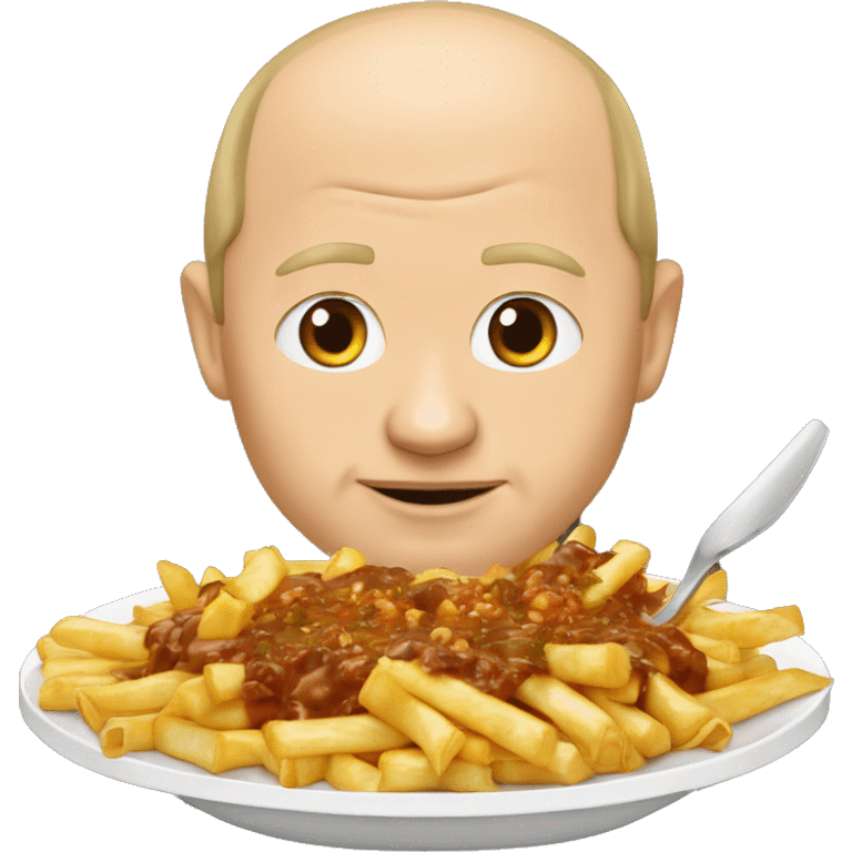 Putin qui mange une poutine emoji