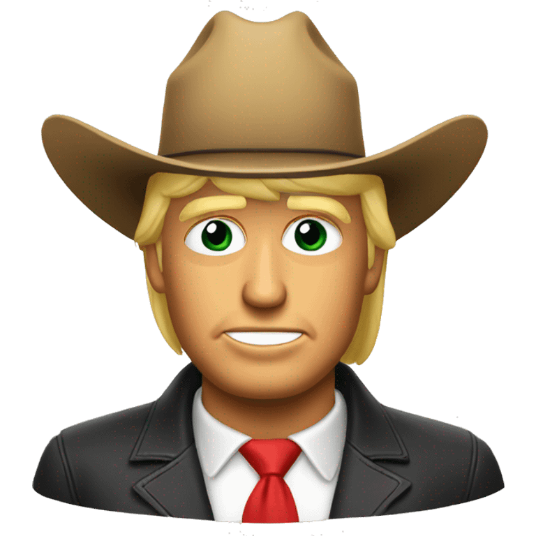 Donald trump in cowboy hat emoji