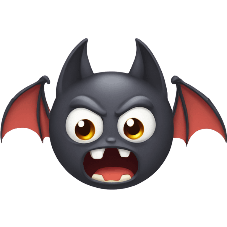 two angry bats emoji