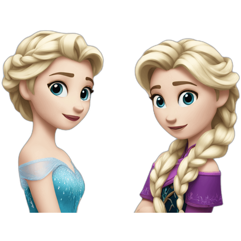 anna and elsa emoji