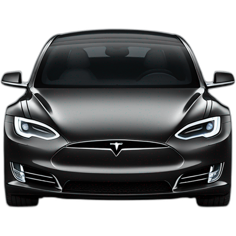 Black Tesla Model S P100D emoji